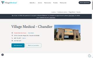 Village Medical - Chandler website