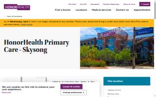 HonorHealth Primary Care - Skysong website