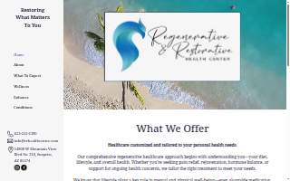 Regenerative & Restorative Health Center website