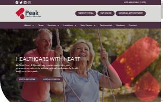 Peak Heart & Vascular of Surprise website