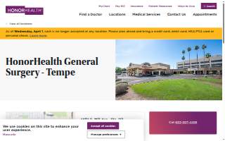 HonorHealth General Surgery - Tempe website