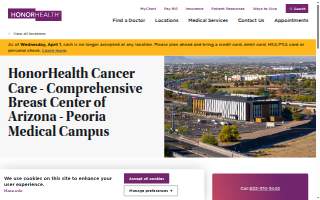 HonorHealth Cancer Care - Comprehensive Breast Center of Arizona - Peoria Medical Campus website