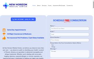 New Horizon Medical Center website