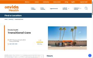 Onvida Health Transitional Care website