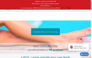 The Vein Center of Arizona website