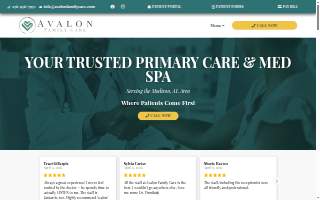 Avalon Family Care website