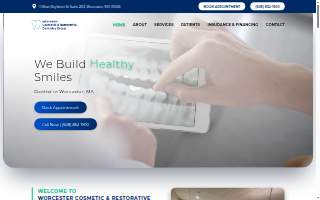 Worcester Cosmetic & Restorative Dentistry, Dr. Brien Hedstrom, DMD website