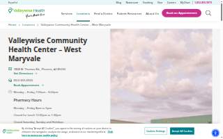 Valleywise Community Health Center - West Maryvale website