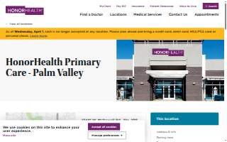 HonorHealth Primary Care - Palm Valley website