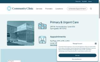 Community Clinic Primary & Urgent Care - Springdale, AR - Central Jr High School website