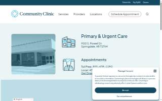 Community Clinic Primary & Urgent Care - Springdale, AR - Jones Elementary School website