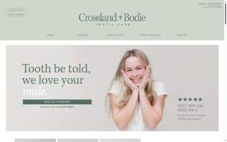 Crossland + Bodie Dental Care website