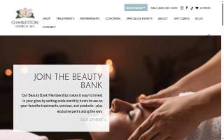 Charleston Medical Spa website