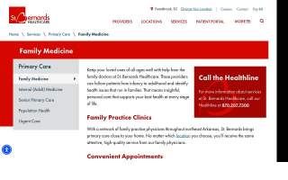 St. Bernards First Care - Matthews website