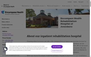 Encompass Health Rehabilitation Hospital of Jonesboro website