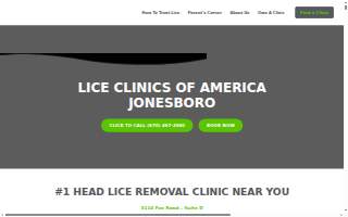 Lice Clinics of America - Jonesboro website