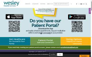 Wesley Health Centers - Downey website
