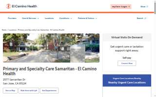 Primary and Specialty Care Samaritan - El Camino Health website