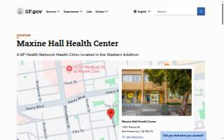 Maxine Hall Health Center website