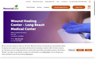 Wound Healing Center website