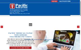 Pacific Medical Clinic website