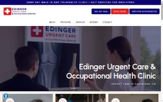 Edinger Urgent Care & Occupational Health Clinic website