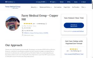 Facey Medical Group - Copper Hill website
