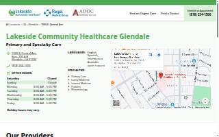 Lakeside Community Healthcare - Glendale website