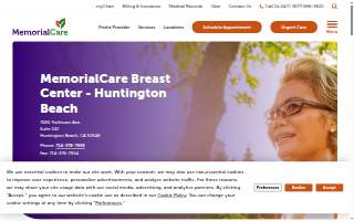 MemorialCare Breast Center - Huntington Beach website
