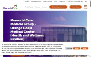 MemorialCare Medical Group - Orange Coast Medical Center (Health and Wellness Pavilion) website