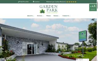 Garden Park Care Center website