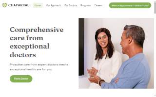 Chaparral Medical Group Cardiologist Dept website