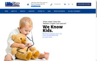 Little Star Pediatric Urgent Care website