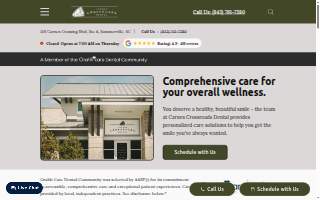 Carnes Crossroads Dental website