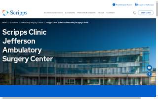 Scripps Clinic Jefferson Ambulatory Surgery Center website