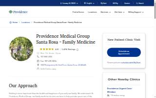 Providence Medical Group Santa Rosa Family Medicine - Montgomery Drive website