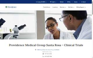 Providence Medical Group Santa Rosa - Clinical Trials website