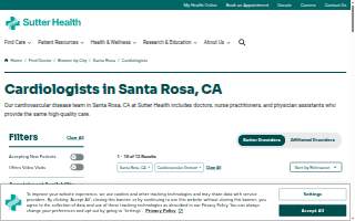 Santa Rosa Cardiology website