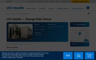 UCI Health — Orange Main St. website