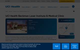 UCI Health Beckman Laser Institute & Medical Clinic website