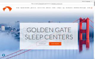 Golden Gate Sleep Centers website