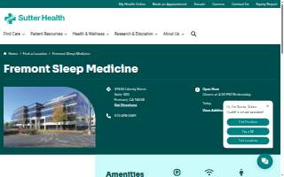 Fremont Sleep Medicine website