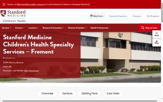 Stanford Medicine Children's Health Specialty Services - Fremont website