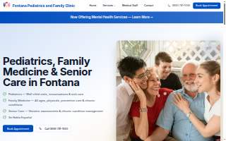 Fontana Family Clinic website