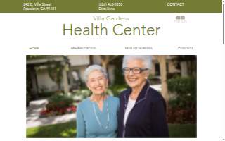 Villa Gardens Health Center website