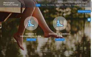 Remington Podiatry Group website