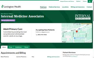 Internal Medicine Associates website