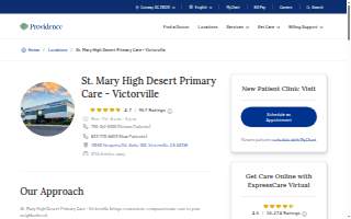St. Mary High Desert Primary Care - Victorville website