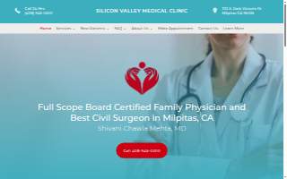 Silicon Valley Medical Clinic website