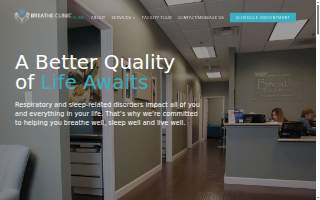 The Breathe Clinic website